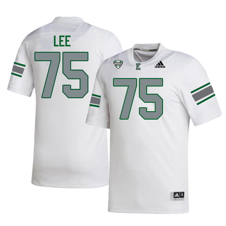 Eastern Michigan Eagles #75 Carson Lee College Football Jerseys Stitched Sale-White